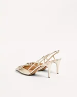 Valentino Vlogo Glow Laminated Nappa Slingback Pump 80 Mm / 3.15 In. - Image 4